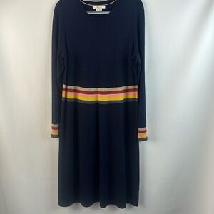 Boden Long Sleeve Stretchy Knit Midi Dress